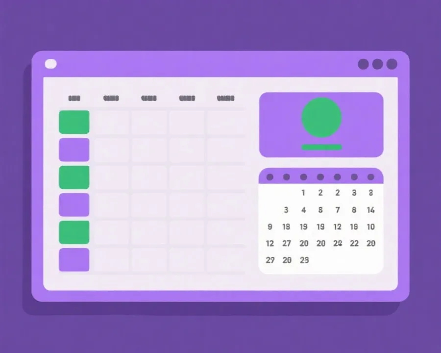 赛程与日历的示意图